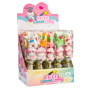 Dulces <span class=keywords><strong>de</strong></span> Algodón <span class=keywords><strong>de</strong></span> Azúcar con Sabor a Crema y Forma <span class=keywords><strong>de</strong></span> Dibujos Animados, Recubiertos, 16g, en Caja, Venta al Por Mayor, Fabricación OEM/ODM - Product Image 1