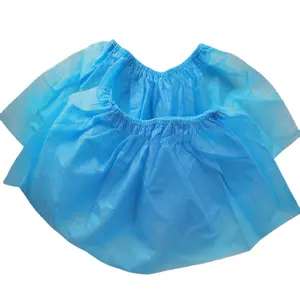 Ready to Ship Biodegradable Disposable Shoe Guards Disposable Polypropylene Blue PP Non woven Shoe Covers