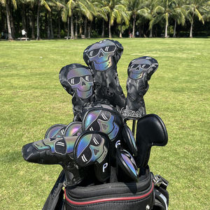 Fast Delivery Embroidery Golf Headcovers Pu Leather Golf Club <b>Covers</b> Women Magnetic <b>Putter</b> Headcover Blade - Product Image 3
