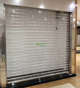 Porte à enroulement automatique en polycarbonate transparent, porte à enroulement transparente - Product Image 3