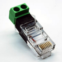 Adaptador de red con cabeza de cristal Conector RJ45 RJ45 a Terminal 485 Categoría de producto Accesorios de conector