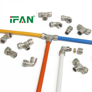 שסתום לחיצה רבע סיבוב IFAN במבצע חם, 16 מ\\\"מ 1/2 אינץ', פליז, מחבר <span class=keywords><strong>PEX</strong></span> זכר, מחבר לחיצה <span class=keywords><strong>PEX</strong></span>, מחבר פליז - Product Image 5