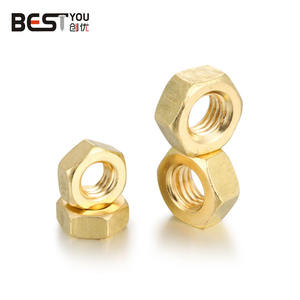 विन्यास योग्य एम 8 एम 10 एम 12 एम 14 एम 16 एम 18 एम 20 एम 20 पीतल के ठीक धागे पतली प्रकाश नट मानक तांबे हेक्सागोनल फ्लैट स्क्रू कैप - Product Image 6
