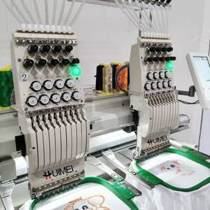 Maquinas De Bordar De <span class=keywords><strong>Ropa</strong></span> comercial automática Máquina De bordado De camisetas computarizadas De 2 cabezales - Product Image 2