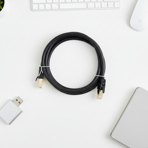 Câble Ethernet Cat8 personnalisé UTP/FTP blindé, cordon de brassage <span class=keywords><strong>RJ45</strong></span> en PVC à 8 conducteurs, longueurs 1M, <span class=keywords><strong>3M</strong></span>, 5M, en cuivre, fourni directement par l'usine - Product Image 1