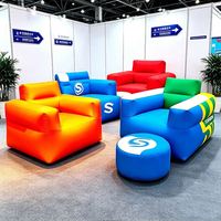Fauteuil gonflable publicitaire imperméable simple ou double pour exposition commerciale et événement sportif