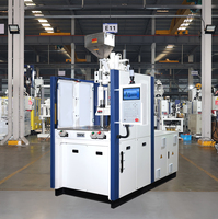 Machine de moulage par injection électrique verticale semi-automatique rotative, servo-électrique, multi-stations, haute productivité pour les textiles