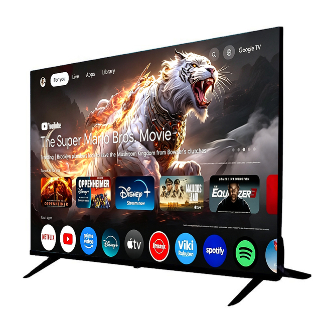 LED TV 4K Smart Television 24 32 43 50 55 65 75 85 100 Inch Android 15 LCD TV with Voice Remote Control Home Theater