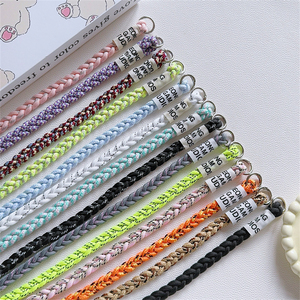 Sangle d'étiquette torsadée élégante Sangle de lanière faite à la main <span class=keywords><strong>pour</strong></span> le <span class=keywords><strong>cordon</strong></span> de bandoulière de charme de téléphone <span class=keywords><strong>pour</strong></span> <span class=keywords><strong>accrocher</strong></span> la chaîne mobile Corde de clés de qualité supérieure - Product Image 1