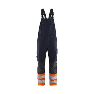 BLAKLADER - 288815138953D112 Multinorm pantalones con pechera inherentes Azul Marino/naranja-EAN 7330509809563 ROPA DE TRABAJO RESISTENTE A LLAMAS - Product Image 1