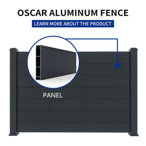 Panel de Cerca Modelo Puerta, Fácil Instalación DIY, Inspirado en la Naturaleza, Uso en Hogar, Jardín y Patio, <span class=keywords><strong>Precio</strong></span> de Fábrica Favorable, Cerca de Aluminio - Product Image 2