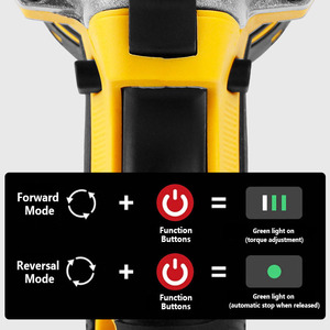 OEM/ODM 1/2 Jeu de clés à chocs sans fil avec moteur sans balais et batterie au lithium 350NM Outils électriques - Product Image 4