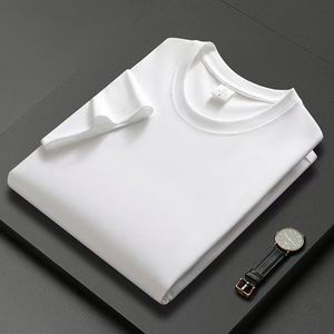 Nouveau T-shirt décontracté unisexe en coton peigné 190g à manches courtes et coupe ample pour l'été 2025 - Product Image 1