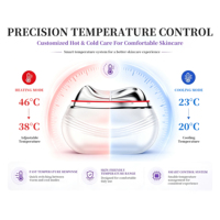 Masseur électrique portable Gua Sha avec refroidissement, chauffage, vibration et lumière rouge pour le visage et le corps
