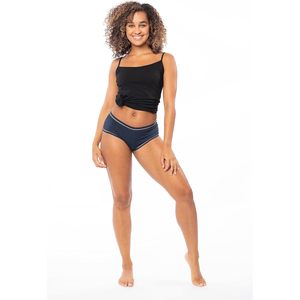 Braguitas tipo boyshort para mujer, cintura media, algodón, spandex, elásticas, transpirables, paquete multicolor - Product Image 2