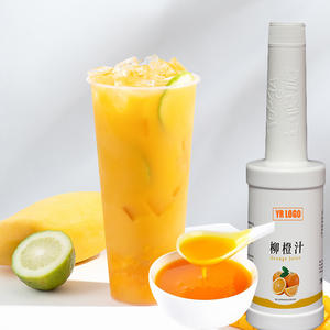 Sirop concentré de jus d'orange certifié Halal, saveur fruitée haute concentration pour jus glacé, sirop concentré en gros - Product Image 4