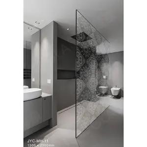 Buona qualità prezzo competitivo doccia vetro decorativo temperato divisorio bagno incorniciato doccia porta di vetro