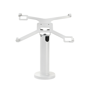 Support de <span class=keywords><strong>tablette</strong></span> antivol en métal réglable blanc pour bureau avec gestion des câbles, support stable pour comptoir de caisse - Product Image 3