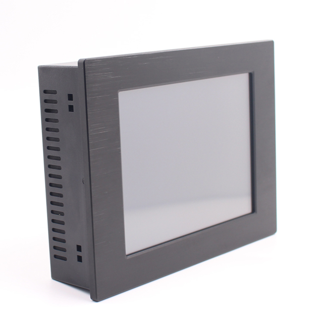 8'' 10'' 12'' 15'' Capacitive Touch Display Front IP65 Embedded Mount VGA Industrial Monitor