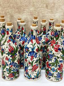 Décor de cuisine méditerranéen bouteille d'huile d'olive en céramique turque vinaigre Cruet - Product Image 2