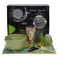 Bol à matcha en céramique, ensemble de préparation du matcha de style japonais, fouet en bambou à 100 brins, cérémonie du thé de la dynastie Song
