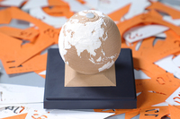 Calendrier Terre 2024 Design créatif 3D Calendrier Terre Bloc-notes Mois Planificateur Sculpture 3D