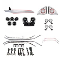 Kit complet 64 couleurs W205 X253 GLC Éclairage d'ambiance intérieur de voiture avec tweeter rotatif pour grille d'aération Classe C 12V