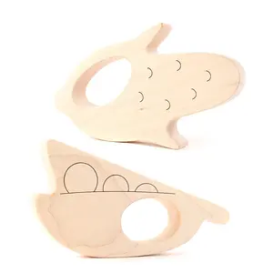 2020 Việt Nam Tự Nhiên Hữu Cơ Lê Trái Cây Gỗ Teether Động Vật Thỏ Teether Đồ Chơi Cho Trẻ Sơ Sinh