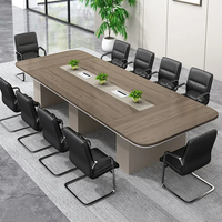 Table de conférence en bois de qualité supérieure personnalisable contemporaine LR-CT-064 Table de réunion robuste de style nordique pour salle de réunion
