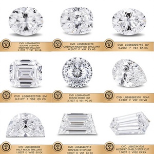 D'vins Jewels Diamants de laboratoire taille brillant couleur D F, 0.5ct 1ct 1.5ct 2ct 3ct 4ct 5ct 6ct, en gros, pour la joaillerie - Product Image 1