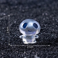 Nouveauté Figurines d'extraterrestres miniatures en résine qui brillent dans le noir Peintes à la main Artisanales Cadeaux pour sacs surprises de Noël et de Pâques