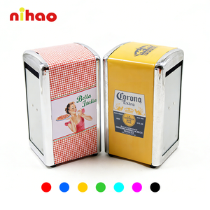Dispensador de Servilletas Plegables Altos de Hojalata Personalizados NIHAO al por Mayor, Soporte para Servilletas, Dispensador de Toallitas para Restaurantes, Toallitas Sanitarias - Product Image 1