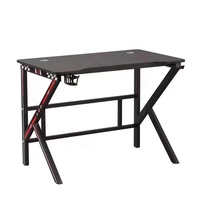 Escritorio DE JUEGOS DE PC en forma de K con marco de Metal de alta calidad con portavasos Tableta de PC de ordenador de oficina profesional