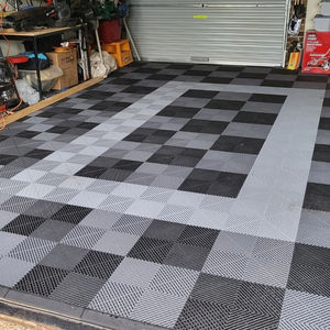 Piso Laminado Estilo Moderno Tapete Antiderrapante Plástico PVC Azulejos para Garagem Piso de Lavagem de Carros - Product Image 4