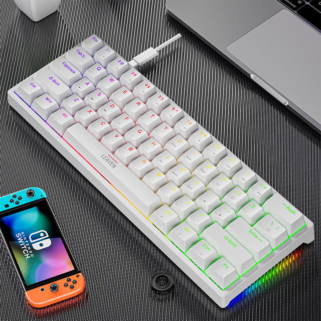Mini 60 percent RGB Backlit Compact Keyboard Ergonomic Waterproof Cheap price switch 61 keys mechanical gaming keyboard