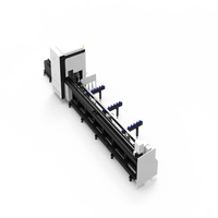 Máquina Láser Semiautomática para Tuberías de 6KW con Soporte de Seguimiento Servo y Asistencia de Rodillos de Diámetro Variable, Corte Trasero Cero y Doble Bisel