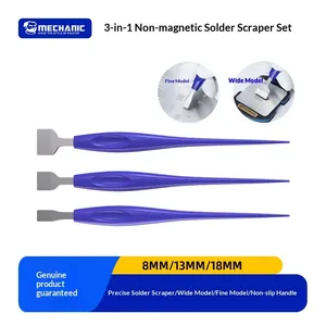 ชุดเครื่องมือขูดตะกั่ว MECHANIC <span class=keywords><strong>TS3</strong></span> 3-in-1 ใบมีดไม่เป็นแม่เหล็ก สำหรับซ่อมแผงวงจร PCB ชิป และสตีนเซล สำหรับซ่อม<span class=keywords><strong>โทรศัพท์</strong></span>มือถือ - Product Image 1