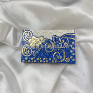 Mini Carte d'Invitation de <span class=keywords><strong>Mariage</strong></span> de Luxe Faite à la Main, Style Nautique, en Papier, avec Dorure à Chaud pour l'Europe - Prix Plus Abordable - Product Image 1