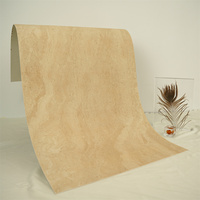 Revêtement mural flexible en pierre naturelle de travertin durable, panneau de revêtement souple artificiel MCM