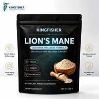 Poudre de champignon Crinière de lion en vrac OEM 5000mg, extrait d'Hericium Erinaceus haute puissance, fabricant de suppléments de champignons en gros