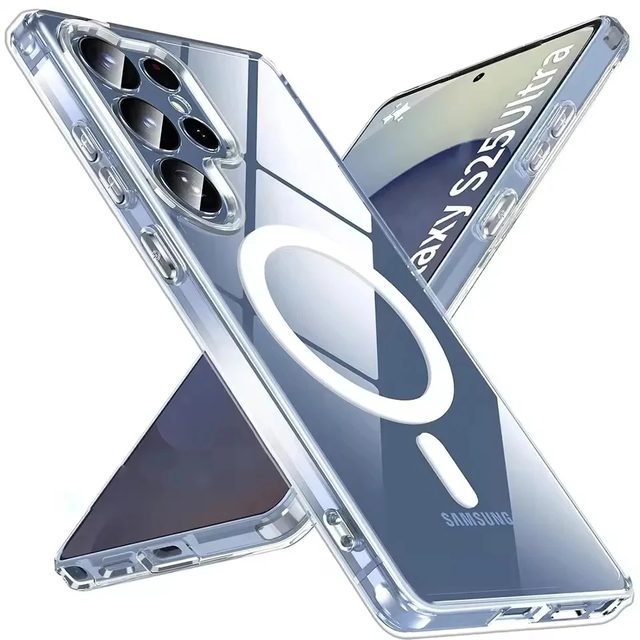 For Samsung Galaxy S26 Note 10 20 Ultra A05 A05S A06 A15 A16 A26 A35 A36 A54 A56 A17 S25 Magnetic Wireless Charging Phone Case