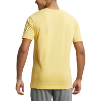 T-shirts décontractés pour hommes, col en V, manches courtes, coupe classique, 180g, tricot léger, vente en gros