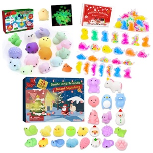 Emballage personnalisé en PVC, jouet sensoriel de décompression unisexe pour enfants, série de jouets de Noël, calendrier de l'avent surprise, boîte à surprises Mart Fidget - Product Image 3