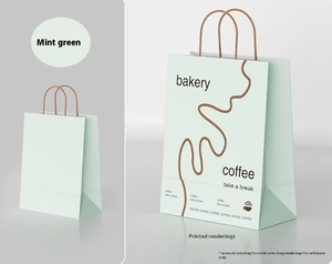 Sac fourre-tout en papier kraft crémeux vent de luxe or givré et brume douce estampillé pour l'artisanat <span class=keywords><strong>ou</strong></span> les cadeaux de faveur de mariage - Product Image 6