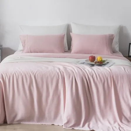 100% organic bamboo fiber luxury soft hand feeling bed sheet bedding sheet sets