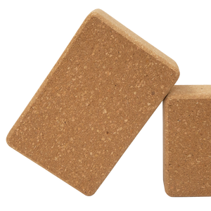 Pilates Yoga Eco Friendly Pilates Cork Material 3*6*9 Inch Yoga Brick Block <strong>Kork</strong>, Custom Cork Yoga Mat with Block and Strap <strong>Set</strong> - Product Image 5