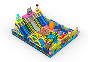 Parcours d'obstacles gonflable, toboggan, trampoline, château gonflable multifonctionnel pour enfants et adultes, jeux sportifs en plein air - Product Image 2