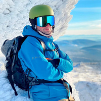 Masque de ski sans monture, double couche anti-buée, lentille amovible polarisée, lunettes de ski et de snowboard, lunettes de sport pour la neige, logo personnalisé