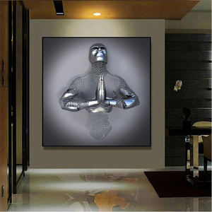 <span class=keywords><strong>Amazon</strong></span> vente chaude 2024 créatif métal figure sculpture peinture décorative cristalline porcelaine murale art <span class=keywords><strong>mural</strong></span> décor à la maison - Product Image 6