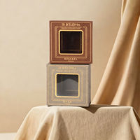Boîtes à parfum en papier doré de luxe, nouveau design, vente en gros, couleur personnalisée, boîte cadeau en papier avec bande latérale